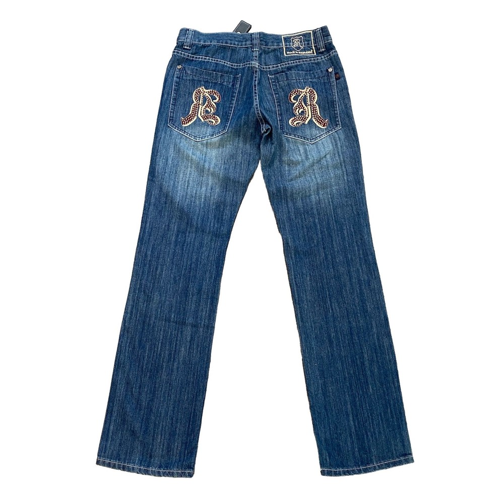 ROCK & REPUBLIC NWT Men's  Taylor Boot Cut Jeans - Embellished Back Pockets  W32